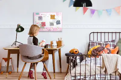 Veckoplanerare för barn magnetisk tavla med penna
