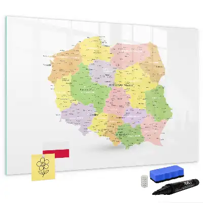 Magnetisk rittavla karta över Polen