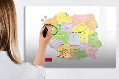 Magnetisk rittavla karta över Polen