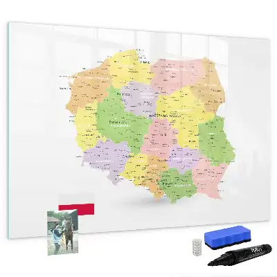 Magnetisk rittavla karta över Polen