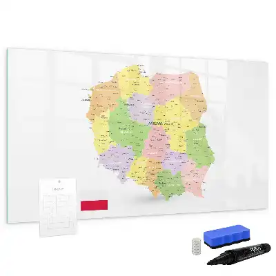 Magnetisk rittavla karta över Polen