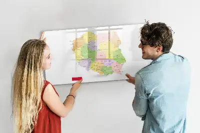 Magnetisk rittavla karta över Polen