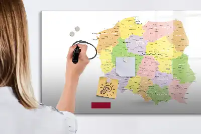Magnetisk rittavla karta över Polen