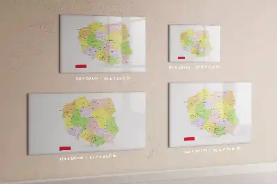 Magnetisk rittavla karta över Polen