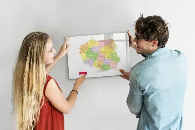 Magnetisk rittavla karta över Polen