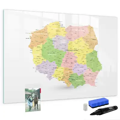 Magnetisk rittavla karta över Polen