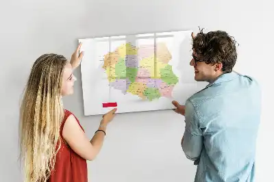 Magnetisk rittavla karta över Polen