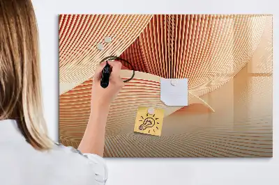 Magnetisk tavla med penna abstrakt vågmönster