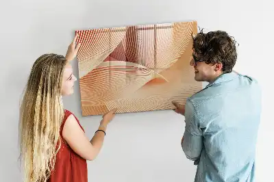 Magnetisk tavla med penna abstrakt vågmönster