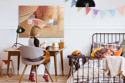 Magnetisk tavla med penna abstrakt vågmönster