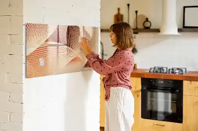 Magnetisk tavla med penna abstrakt vågmönster