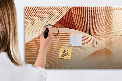 Magnetisk tavla med penna abstrakt vågmönster