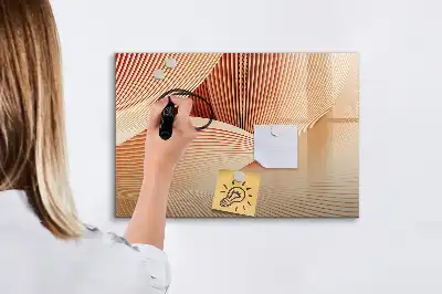 Magnetisk tavla med penna abstrakt vågmönster