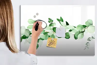 Magnetisk tavla med penna växtgrenar