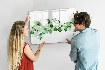 Magnetisk tavla med penna växtgrenar
