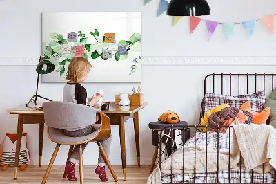 Magnetisk tavla med penna växtgrenar