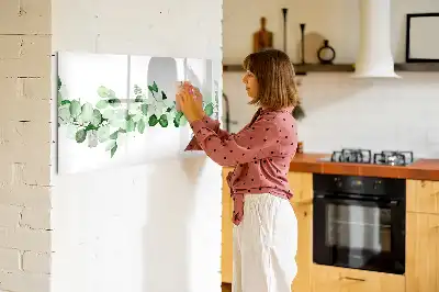 Magnetisk tavla med penna växtgrenar