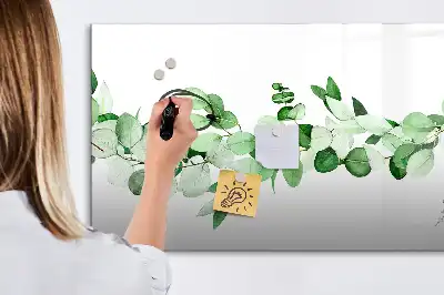 Magnetisk tavla med penna växtgrenar