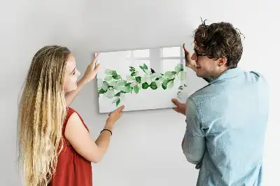 Magnetisk tavla med penna växtgrenar