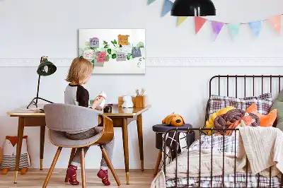 Magnetisk tavla med penna växtgrenar