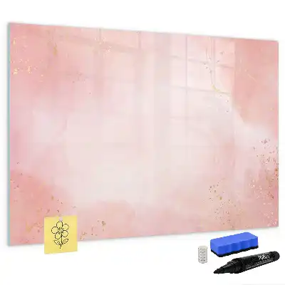 Magnetisk tavla med penna rosa marmor