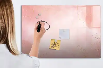 Magnetisk tavla med penna rosa marmor