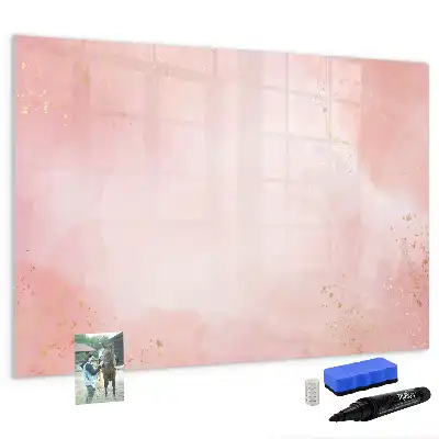 Magnetisk tavla med penna rosa marmor