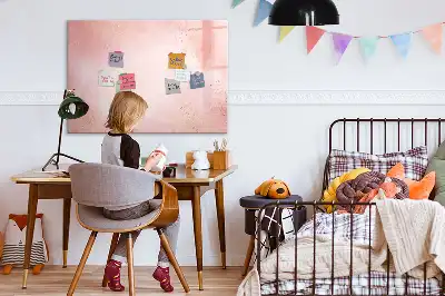 Magnetisk tavla med penna rosa marmor