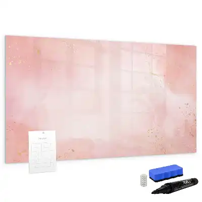 Magnetisk tavla med penna rosa marmor