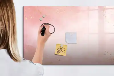 Magnetisk tavla med penna rosa marmor