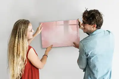 Magnetisk tavla med penna rosa marmor