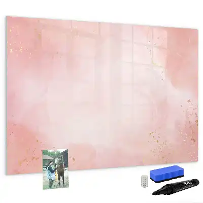 Magnetisk tavla med penna rosa marmor