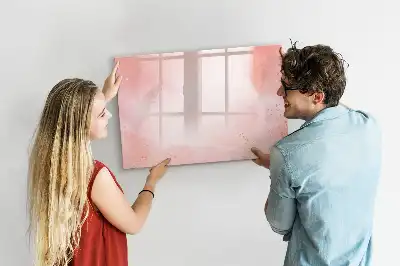 Magnetisk tavla med penna rosa marmor