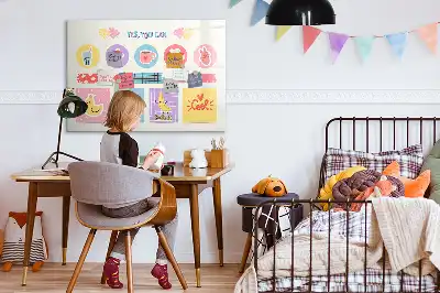 Skolplanerare magnetisk tavla med penna