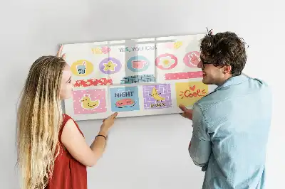 Skolplanerare magnetisk tavla med penna