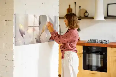 Magnetisk rittavla med akvarellväxtmotiv
