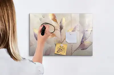 Magnetisk rittavla med akvarellväxtmotiv