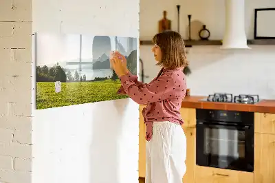Magnetisk tavla med penna berg och slätt