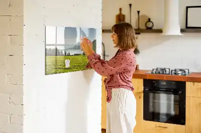 Magnetisk tavla med penna berg och slätt