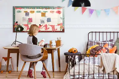 Magnetisk rittavla veckoplanerare för barn