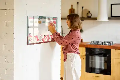 Magnetisk rittavla veckoplanerare för barn