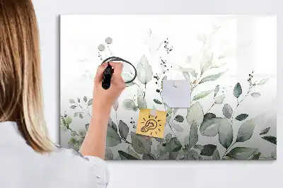 Magnetisk rittavla med växtbladmönster