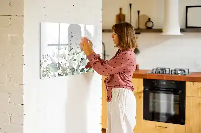 Magnetisk rittavla med växtbladmönster