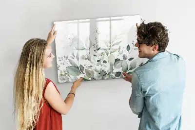 Magnetisk rittavla med växtbladmönster