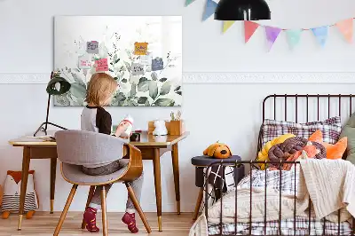 Magnetisk rittavla med växtbladmönster