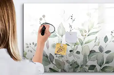 Magnetisk rittavla med växtbladmönster