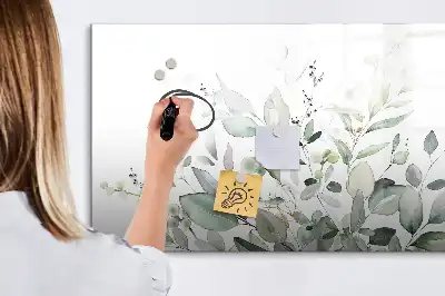 Magnetisk rittavla med växtbladmönster