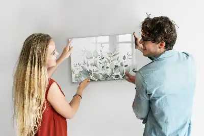 Magnetisk rittavla med växtbladmönster