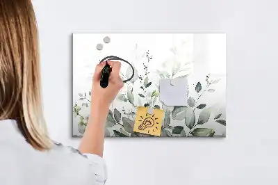 Magnetisk rittavla med växtbladmönster