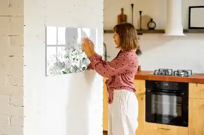 Magnetisk rittavla med växtbladmönster
